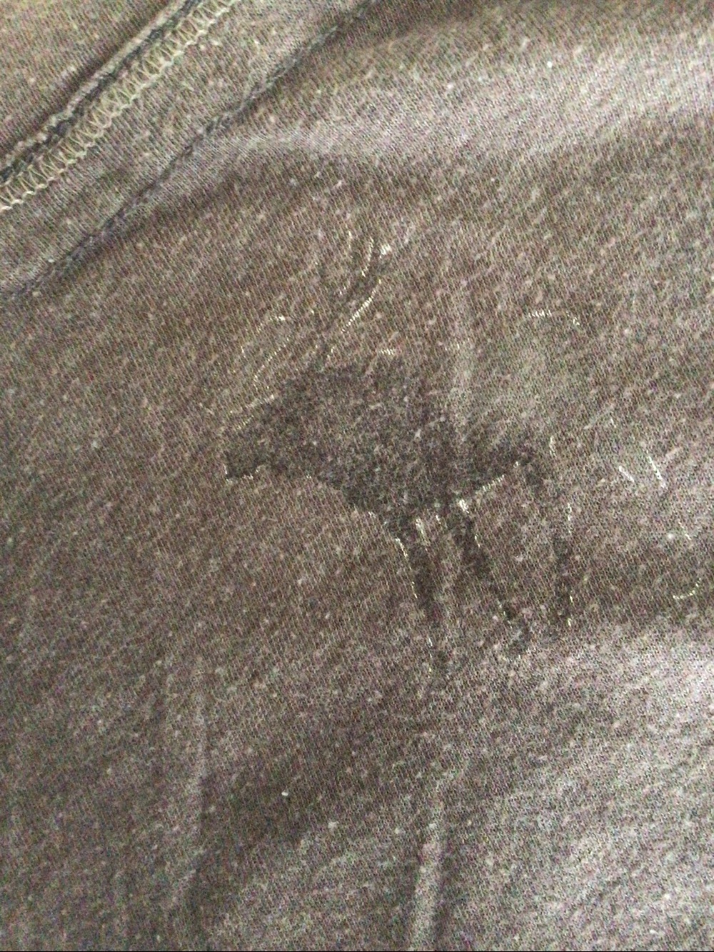 Abercrombie & Fitch Scoop Neck Charcoal Gray Short Sleeve Tee - Picture 5 of 5